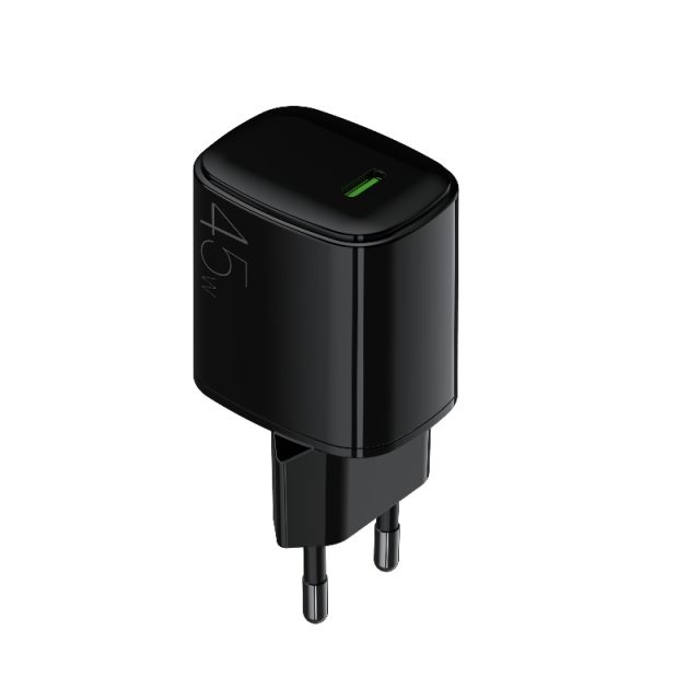 USB Wall Charger EU plug 45W 1 USB-C port black